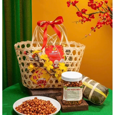 Giỏ tre đựng quà Tết Làn tre quà tặng, decor trứng, trang trí Tinh hoa Việt 14.000đ