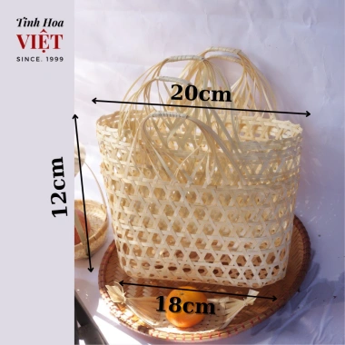 Giỏ tre đựng quà Tết Làn tre quà tặng, decor trứng, trang trí Tinh hoa Việt 14.000đ 8 Giỏ tre đựng quà Tết Làn tre quà tặng, decor trứng, trang trí Tinh hoa Việt 14.000đ 8