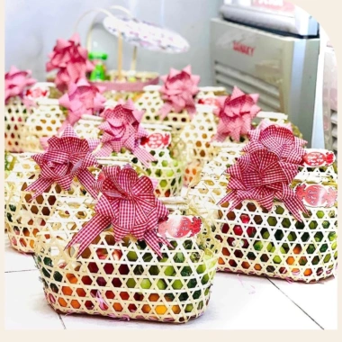 Giỏ Tre Đựng Quà Tết - Trung Thu Decor Chụp Ảnh Trang Trí Tết Bán Chạy Giá 24.500₫