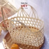 Giỏ tre trang trí đa năng Làn tre làm giỏ quà Tết, giá ưu đãi 19.800đ 5