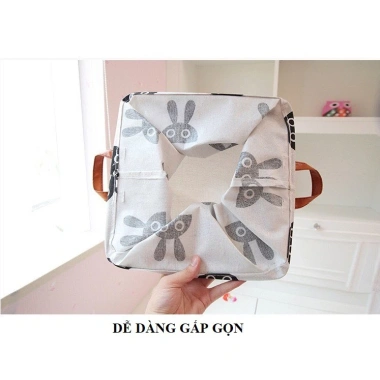 Giỏ vải vuông đa năng, sọt vải chống thấm nước cho quần áo - Giá 54.000 9