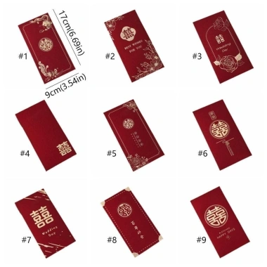 Giới Hạn Năng Lượng 6 - Túi Đựng Tiền Cưới Hongbao Đỏ Năm Mới Phong Bì Trung Quốc Quà Phước