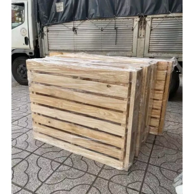 Giường Ngủ Pallet Gỗ Thông Nhập Khẩu 15cm Chống Mốc Chống Mối - 415k 3