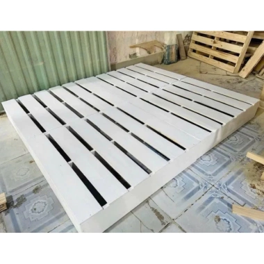 Giường Ngủ Pallet Gỗ Thông Nhập Khẩu 15cm Chống Mốc Chống Mối - 415k 5