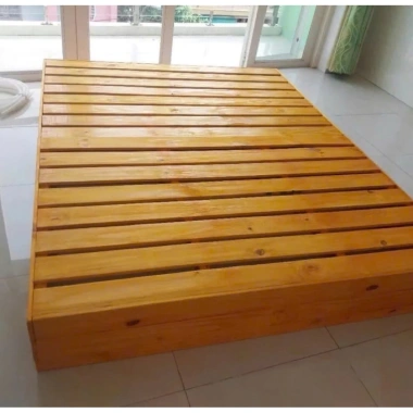 Giường Ngủ Pallet Gỗ Thông Nhập Khẩu 15cm Chống Mốc Chống Mối - 415k 6