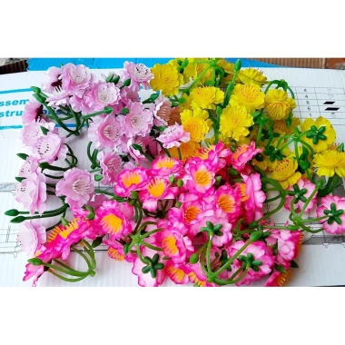 Gói 40 bông Hoa Mai và Hoa Đào giả trang trí Tết - Decor cây cảnh giá 16.000đ 7