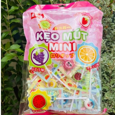 Gói 50 Kẹo Mút MINI Vị Trái Cây Chua Ngọt RISEN Siêu Ngon Giá 41.900₫ Cho Bé Ăn Vặt