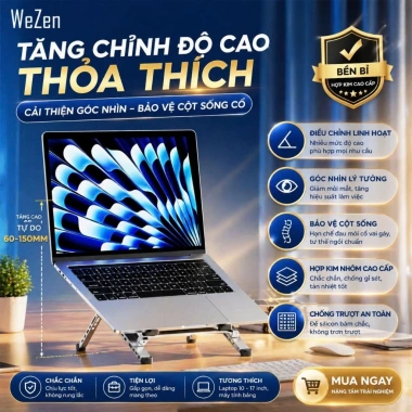 Gói BH Lỗi 1 Đổi 1 Trong 15 Ngày - Giá Đỡ Laptop WEZEN Toàn Shop Giá 10.000 VND 7