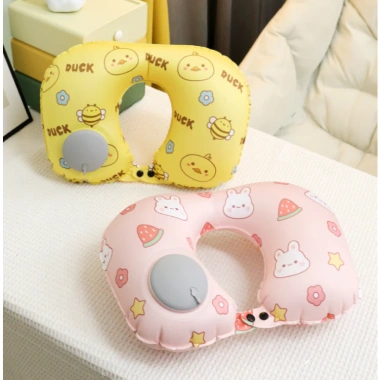 Gối bơm hơi chữ U BLACK PINK Kê cổ, ngủ trưa, du lịch, giảm 23% chỉ 66.930₫