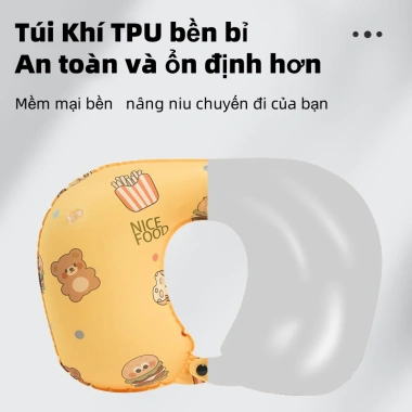 Gối bơm hơi chữ U BLACK PINK Kê cổ, ngủ trưa, du lịch, giảm 23% chỉ 66.930₫