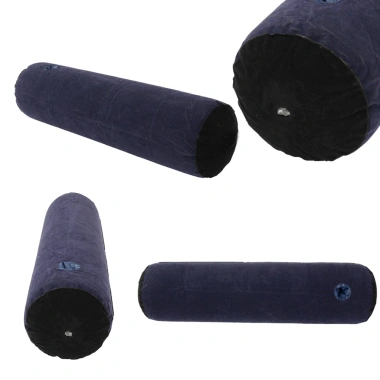 Gối bơm hơi đa năng PVC nhung, hình trụ, giặt được, lỗ di động, mềm mại, chỉ 98,000₫ 3