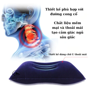 Gối Bơm Hơi DCP49 - Nằm Ngủ Văn Phòng, Du Lịch, Cắm Trại, Dã Ngoại Giá chỉ 29.000 8