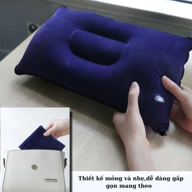 Gối Bơm Hơi DCP49 - Nằm Ngủ Văn Phòng, Du Lịch, Cắm Trại, Giá 30k