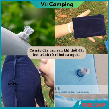 Gối Bơm Hơi DCP49 - Nằm Ngủ Văn Phòng, Du Lịch, Cắm Trại, Giá chỉ 30.000đ 5