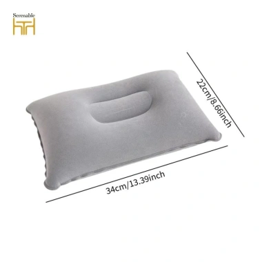 Gối bơm hơi PVC di động hỗ trợ cổ, ngủ thoải mái du lịch, đi bộ đường dài - Giá 41.040₫ 5
