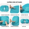 Gối bơm hơi tự động chữ U - Du lịch gấp gọn, không cần thổi miệng, mang theo 5