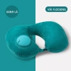Gối bơm hơi tự động chữ U - Du lịch gấp gọn, không cần thổi miệng, mang theo 10