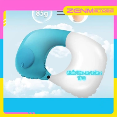 Gối bơm hơi tự động chữ U du lịch – không cần thổi miệng, gập gọn, chỉ 39.000₫ 9