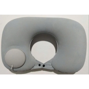 Gối bơm hơi tự động chữ U gấp gọn du lịch, không cần thổi miệng - 79.000₫