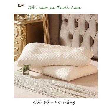 Gối cao su non DSBY – Ngủ thoải mái giảm mỏi cổ vai gáy, bông êm ái, giá 107.360₫