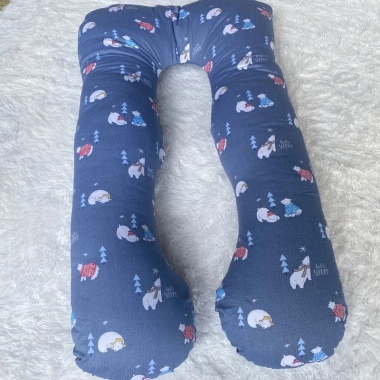 Gối chữ U bà bầu cao cấp vải nhung mịn - hỗ trợ ngủ thoải mái, giảm đau lưng, giảm sưng, giá ưu đãi 145.000₫ 9