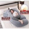 Gối chữ U bà bầu vải nhung 3D mát xa - Giúp mẹ bầu ngủ ngon, giảm giá 299.000₫ 2