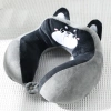 Gối chữ U bảo vệ cổ du lịch, công sở, nghỉ trưa - cotton nhung thoải mái, hỗ trợ cổ 2