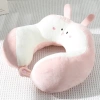 Gối chữ U bảo vệ cổ du lịch, công sở, nghỉ trưa - cotton nhung thoải mái, hỗ trợ cổ 3