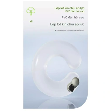 Gối chữ U bơm hơi điều chỉnh độ cứng – Kê cổ văn phòng di động HICKIES, 248.000₫
