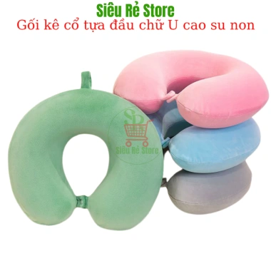 Gối chữ U cao su non đa màu - Kê cổ ô tô, ngủ trưa thoải mái, giảm giá 75.000₫