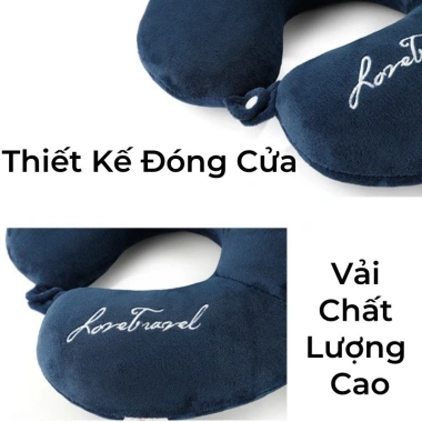 Gối chữ U cao su non kê cổ công thái học giảm mỏi lưng hỗ trợ cột sống ưu đãi 22% chỉ 51.332₫