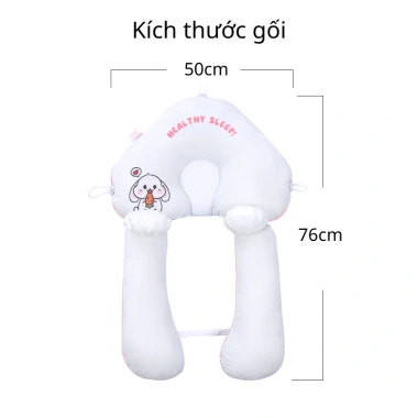 Gối chữ U cho bé sơ sinh: Chống giật mình, ngăn méo đầu, giảm giá 20%