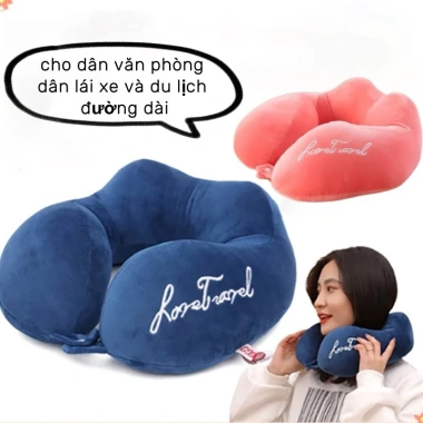 Gối Chữ U Chống Đau Cổ Mềm Đàn Hồi Thoáng Khí - Dành Cho Văn Phòng, Lái Xe & Du Lịch Đường Dài - 83.790 VND