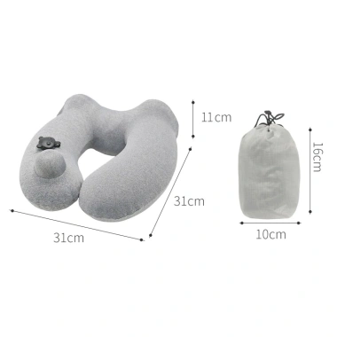 Gói chữ U đi máy bay, gói hơi lạnh trưa văn phòng, kèm mũ chụp mắt, gấp gọn - chỉ 300.000đ