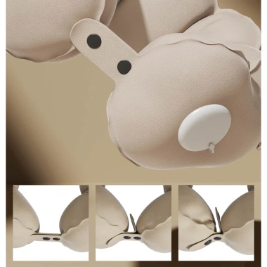 Gối chữ U du lịch, văn phòng bơm hơi hình đám mây – hỗ trợ lưng, giảm đau, chỉ 89.000đ