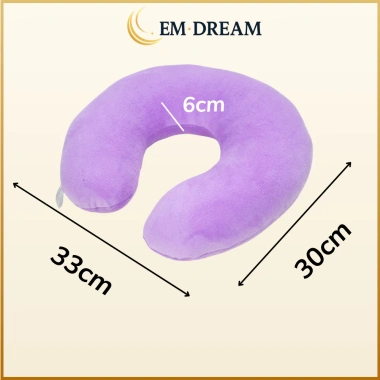 Gối chữ U EmDream mềm êm cao cấp - Kê cổ, ôm cổ cho văn phòng, du lịch, đi xe, ngủ trưa - Giá 65.000₫ 3
