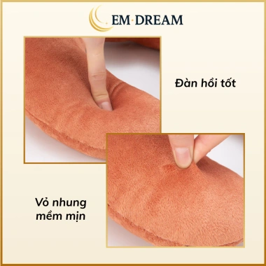 Gối chữ U EmDream mềm êm cao cấp - Kê cổ, ôm cổ cho văn phòng, du lịch, đi xe, ngủ trưa - Giá 65.000₫ 4