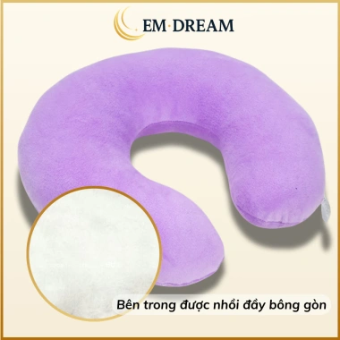 Gối chữ U EmDream mềm êm cao cấp - Kê cổ, ôm cổ cho văn phòng, du lịch, đi xe, ngủ trưa - Giá 65.000₫ 6