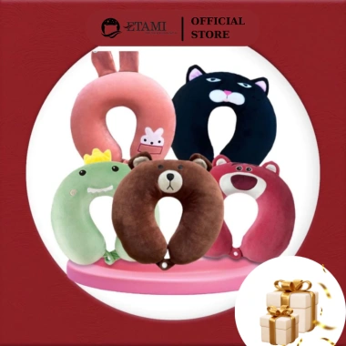 Gối chữ U Etami văn phòng tiện dụng, nút bấm, gối kê cổ, hàng loại 1 – Khuyến mãi 48.000đ