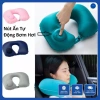 Gối chữ U gấp gọn tự bơm hơi - Tiện lợi cho du lịch, đi xa và nghỉ trưa văn phòng
