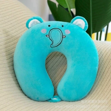 Gối chữ U Hanbeading cho người lớn - nút bấm tiện dụng, kê cổ nỉ bông mềm mịn, không nóng, giá 31.998đ