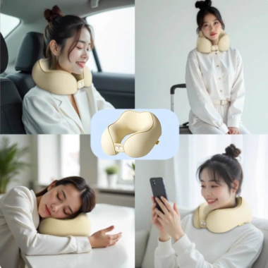 Gối chữ U Kê cổ cao cấp 3D ôm khít, giảm mỏi cổ vai gáy, giải pháp cho dân văn phòng và phi công, giá ưu đãi 222.600đ