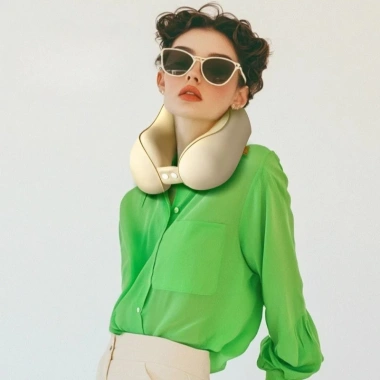 Gối chữ U Kê cổ cao cấp 3D ôm khít, giảm mỏi cổ vai gáy, giải pháp cho dân văn phòng và phi công, giá ưu đãi 222.600đ