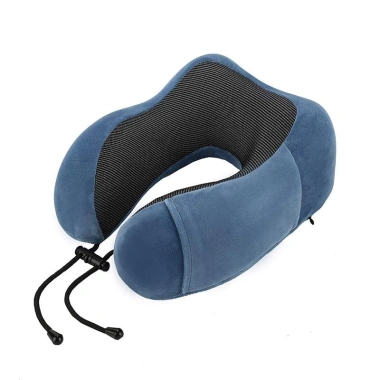 Gối chữ U kê cổ cao su non mềm, dây điều chỉnh, giảm mỏi cổ cho văn phòng & lái xe - 100k