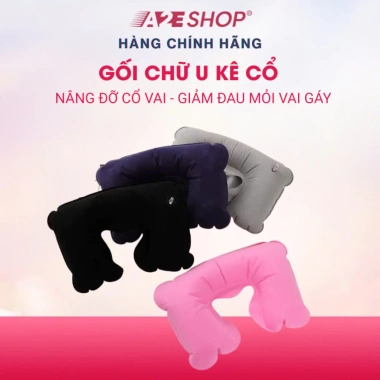 Gối chữ U Kê Cổ du lịch - Chống mỏi vai, gáy, ngủ trưa, máy bay, ô tô - chỉ 29.000đ