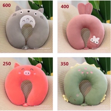 Gối chữ U kê cổ êm ái ruột bông gòn, giảm đau vai gáy - phù hợp văn phòng, du lịch, quà tặng, nhiều mẫu 39.000đ
