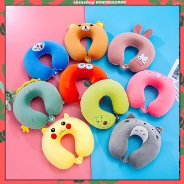 Gối chữ U kê cổ giảm đau vai gáy, tiện dùng văn phòng du lịch, quà tặng - Giá chỉ 45.000đ