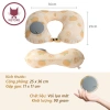 Gối Chữ U Kê Cổ Tự Bơm Hơi Gấp Gọn Du Lịch - Vải Lụa Mát Giá 79.000 VND 3