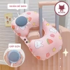 Gối Chữ U Kê Cổ Tự Bơm Hơi Gấp Gọn Du Lịch - Vải Lụa Mát Giá 79.000 VND 5