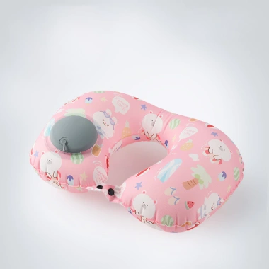 Gối chữ U lụa bơm hơi di động du lịch máy bay - Gối cổ thông minh HICKIES giá 74.000₫